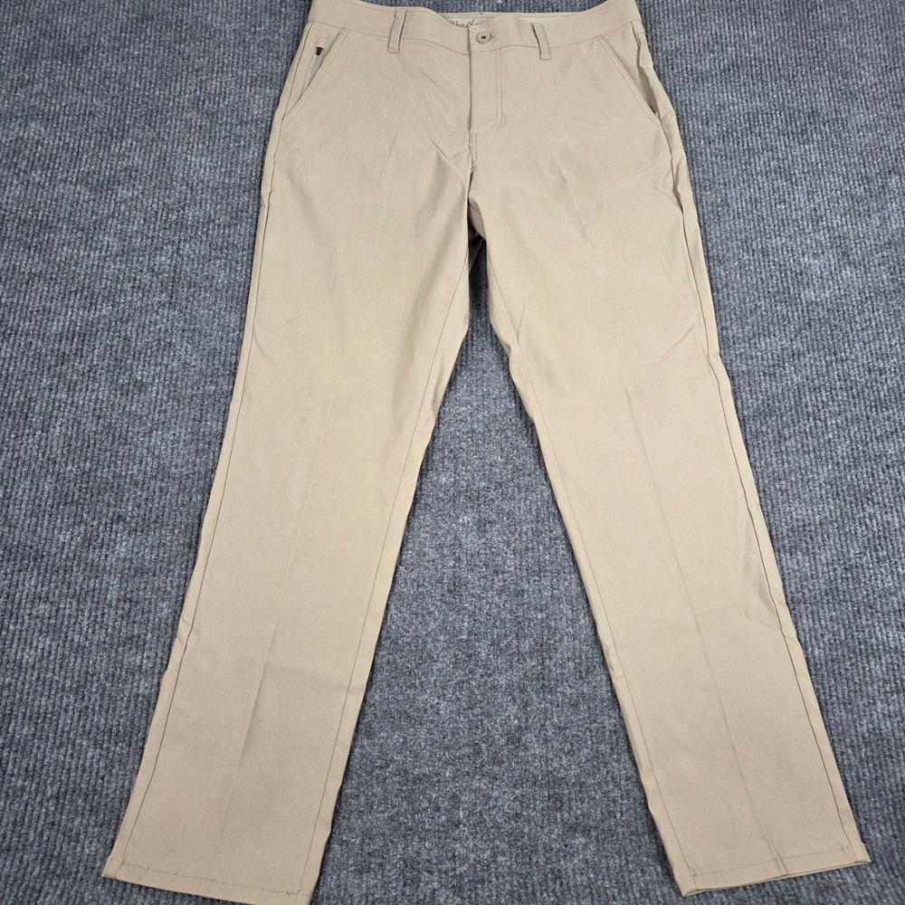 Weatherproof Vintage Mens Khaki Regular‎ Taper Stretch Pants 36x34 Tan 1841928